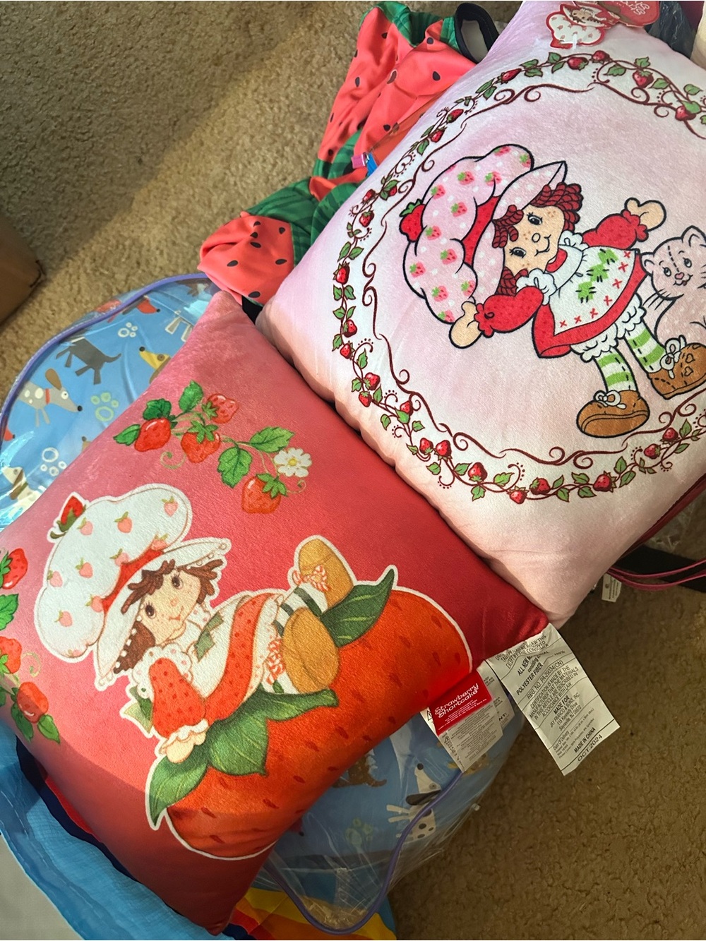 2 Strawberry Shortcake Decorative Pillows. New. With Tags - Picture 9 of 9